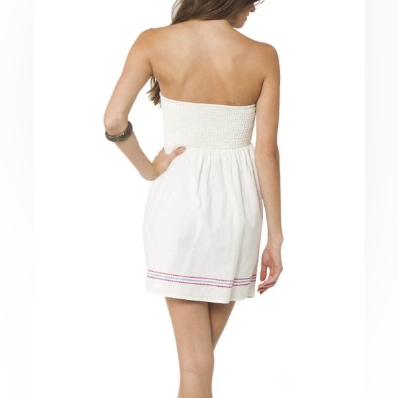 O'Neill | White Charlotte Strapless Dress - Picture 2 of 5
